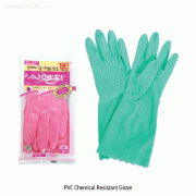 C&G® PVC Chemical Resistant Glove, L330mmIdeal for Solvents & Chemicals, Green & Pink-Color, PVC 내약품성 장갑