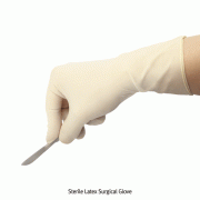Sterile Latex Surgical Glove, Comfort Fit, Powder-Free, L280mm, MedicaluseWith Micro Rough Surface, Disposable, 6.5″~7.5″, 수술용 멸균 라텍스 장갑