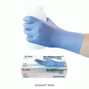 SciGlovesTM Nitrile Exam Glove, Powder-Free, Textured, L240mmWith Blue-color, Premium Grade AQL 1.5, 니트릴 장갑