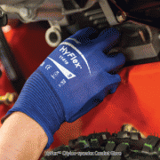 Anti-static HyFlexTM Nylon-spandex Comfort Glove, with Nitrile Foam CoatedWith Dark Blue Color, Silicone-free, Ultra-thin, L205~225mm, 하이플렉스 니트릴 폼 코팅장갑