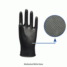 Mechanical Nitrile Glove, Nitrile Rubber Textured, Good Grip, Length 245mmIdeal for Oil Work, Anti-slip, Black, 니트릴 오일 장갑