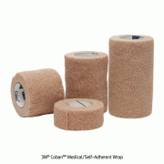 3M® CobanTM Medical/Self-Adherent Wrap, Immobilizing Injuries & Provide Compression, w2.5 & 15cm, L4.5m Roll, MedicaluseUsed to Secure Dressing, Sticks to itself, Porous, Comfortable, Lightweight, 의료 압박용 밴드