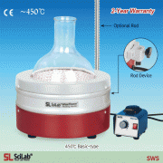 SciLab® Remotecontrolled Flask Heating Mantle, (1) 450℃ Basic & (2) 650℃ High Temp-type, 50㎖~100LitFor Spherical Flask, with Nickel Chrome Heating Element, K-type Thermo-Sensor Integrated, with Certi. & Traceability, Option-Controller라운드플라스크용 히팅맨틀, K-type