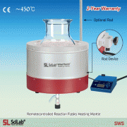 SciLab® Remotecontrolled Reaction Flask Heating Mantle, Bottom Outlet-type, 450℃, 2,000㎖~50LitWith Nickel Chrome Heating Element, K-type Thermo-sensor Integrated, with Certi. & Traceability, Option-Controller반응조용 히팅맨틀, 반응조 라운드 플라스크용, K-type 온도센서, Ni-Cr열선 