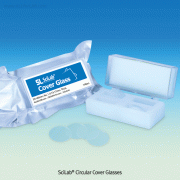 SciLab® Circular Cover Glass, Φ12~Φ22mmMade of Super White Borosilicate Glass, No.1 ; 0.13~0.16mm Thick, 원형 커버 글라스