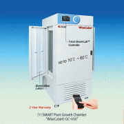 SciLab® SMART Plant Growth Chamber “WiseCube® GC”, Smart-LabTM System, 432·864 LitWith Smart-LabTM Controller, CFC-Free(R-404A) Refrigeration System, 0~12,000 - or 15,000-lux, 30~95% rh, 10℃~60℃스마트 식물 생장상, 스마트랩 컨트롤러, 정밀한 온도/습도/조도 조절, WiReTM서비스, 7인치 풀터치스크린