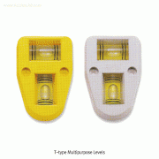 SB® ABS T-type Multipurpose Level, 2 Tubes, 50×35mm, ABS T-형 다용도 수평기
