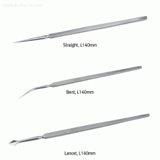 Bochem® High Grade Stainless-steel Dissecting Needle, with Handle, L140mmWith Straight·Bent·Lancet-model, 해부용 니들, 비자성/비부식