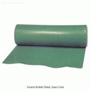 Hwaseung® Green Rubber Sheet, 910mm×L10/15m, Thick. 3.2 & 4.8mmWith NR+SBR Material, Anti-skid, Shock Reduction, Prevent Accident, 녹색 고무판