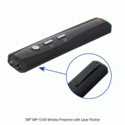3M® WP-5500 Wirelss Presenter with Laser Pointer, Convenient Handy Pocket Clip, 25gWith Carrying Bag, Ideal for Conduct / Report, Stylish & Premium Design, 무선 프리젠터, 레이저 포인터 겸용