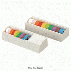 10 Color Write-on Label Tape-Kit, w15/w25mm×L5m, -40℃+115℃Ideal for Writing/Marking, Water, Oil, Acid, Alkali and Other Chemical Resistance, 라벨 테이프 킷트