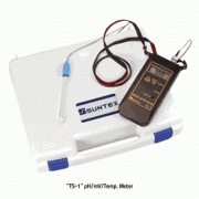 Suntex® Classic Portable pH·mV Meter, “TS-1”, 0.00~14.00pH, ±1999mVWith Carrying Case for Field Measurement, Manual Temperature Compensation, 휴대용 pH·mV 미터