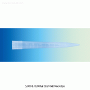 SciLab® 5,000 & 10,000㎕ (5 & 10㎖) Macrotip, Useful for Almost Macro Pipettors of 5 & 10㎖, AutoclavableWith Fine Graduation, Made of High Purity PP, Transparent, Good Finished, Smooth Working, <Korea-made>, 5 & 10㎖ 매크로 팁, 눈금부