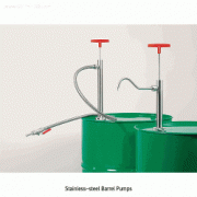 Burkle® Stainless-steel Barrel Pump, Ideal for Flammable Liquid, 350 & 560㎖/strokeWith PTFE-Gasket, Immersion Tube Φ32mm, Use Anti-static set - Ideal for Flammable Liquid, <Germany-made>, 스텐레스 배럴펌프