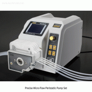 jiPumpTM Micro Precise Flow Peristaltic Pump Set, with Micro-/Multi-channel Pump Head, 1~4 ChannelUp to 300rpm, Flow Rate 0.005~45㎖/min, Large-screen Color LCD Graphic Display, 정밀 미량 액체 연동 펌프
