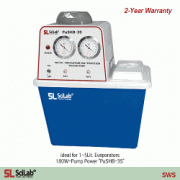 SciLab® 0.098MPa/20mbar Multiuse Water Jet Vacuum Pump/Aspirator “PuSHB”Ideal for Evaporator 1~50 Lit, with Multi-Taps & Safety Valve, Bath 15 & 57 Lit, 다용도 아스피레이터, 워터젯 진공펌프