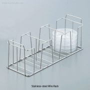 SciLab® Stainless-steel Wire Rack, for Φ90mm Petri DishFor 4 Dishes×3 places (Total 12 Dishes), Stainless-steel 304, 스텐 디쉬 랙