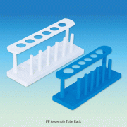 PP Assembly Tube Rack, with 6 holes of Φ20 or 25mm and 6 Drying Peg, 조립식 시험관랙