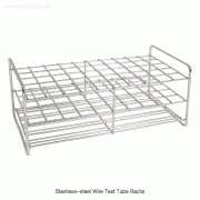 SciLab® Stainless-steel Wire Test Tube Rack, for Φ13~Φ30mm Tubes of 0.5~50㎖Ideal for Water Bath and Temp-Resistance, 40/50/100-Hole, 스텐선 시험관랙