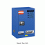 Zoyet® Safety Cabinet for Acid & Corrosives, with Double Layer Fire Proof Steel with Insulation Layer, 15~410 Litfor Easy Open & Close 180° Door with Double Keys, with Steel Shelves, Optional PP Trays, with Manual-/Self Closing-DoorCompliance with OSHA 29