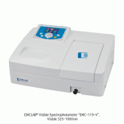 EMCLAB® Visible Spectrophotometer “EMC-11S-V”, Standard 4-Cell Holder, 325~1000 nmWith Color TFT Screen, EASY UV Basic PC Software, EMCLAB Works Certificate, <Germany-made>, 가시광 분광광도계