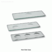 Heinz® Hole Slide Glass, 1~3 Holes, 홀 슬라이드 글라스