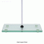 Glass Support Stand, Heat-treated, Rectangular, for Burette Clamp With Center-hole for Rod Φ10×h650mm, 4각 유리 스탠드