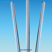 SciLab® DURAN glass Stirring Rod, with Round Ends, Φ7~Φ10, L200~650mmBorosilicate Glassα3.3, 글라스핸디 교반봉, 끝부분이 둥근모양, 긁힘방지