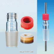SciLab® Vacuum Stirrer-Guide, with DURAN® PBT Opentop Cap & PTFE/ Silicone O-Ring Seal and 24/- ~ 45/- Glass jointsFor Φ8~14mm Shafts, with Red PBT Screw Grip System, Chemically Inert, 200℃ Stable, 스크류 스터러 씰