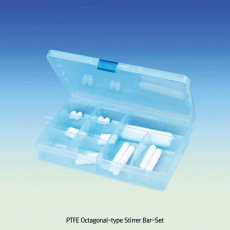 PTFE Octagonal-type Stirrer Bar-Set, for Lab & Industry, L13~75mm, 16pcs/setExcellent for Chemical and Corrosion Resistance, For Universal Application, PTFE 팔각 / 옥타고날형 마그네틱바 세트