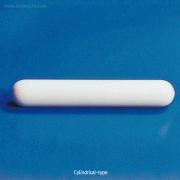 Cowie PTFE Cylindrical-type Stirrer Bar, L13~80mm, Φ6·8·10mmIdeal for a Wide Variety of Application, -200℃+280℃, <UK-made>, PTFE 원통형 마그네틱바