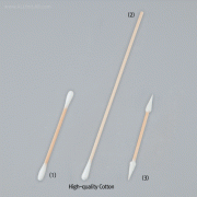 High-quality Cotton / Rayon Swab, for Clean Room, Length 75 & 150mmWith Wood-Handle, High-quality Cotton / Rayon - Tip, 고품질 레이온 면봉