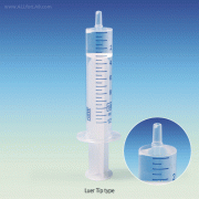 1~50㎖ Single-use Laboratory Syringe, All-PP or PP/HDPE, 2 Parts, NO-Rubber GasketWithout Needles, Steriled, Individual Pack, Multi-use, 무공해 플라스틱 시린지, 고무가스켓 없음