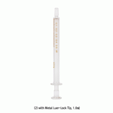 Topsyringe® TRUTHTM Precision Glass Syringe, 0.25~1㎖With Luer/Luer-Lock Tip, ISO/CE Certified, 정밀형 글라스 시린지