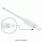 Laboran® Syringe Brush, Gentle Cleaning for Syringe, Φ21~30mmMade of Steel Wire, with Horse Hair & Special Both Hair, L200~300mm, 시린지용 브러쉬