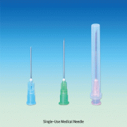 Single-Use Medical Needle, Stainless-steel, MedicaluseSteriled, Individual Pack, 21~27 Gauge, 일회용 멸균 주사침