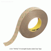 3M® L55m “9495LE” High-strength Double-Sided Clear Tape, PET Based, width 10~30mmFor Low Surface Energy Plastic·Glass·Metal·LCD-Panel, 149℃/93℃, 낮은 표면에너지용 강력 양면 테이프