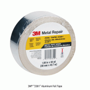 3M® “3381” Aluminum Foil Tape, High-strength & UV Resistance, 0.07mm Thickness, 48mm×45.7MCoated with an Acrylic Pressure Sensitive Adhesive, 알루미늄 호일 테이프, 우수한 내습성 & 지속력