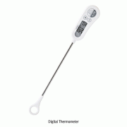 Digital Thermometer, with Notification Alarm Function, -50℃+300℃With Hanging Sensor Cover, 223×34×h15mm, 디지털 알람 온도계, 안전캡 포함