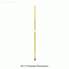 Alla® ISO 1770 Standard Thermometer, “T012”, BS/DIN/NF-Precision, Range -10℃+500℃Mercury filled, Divi 1 & 2, <France-made>, 표준 온도계