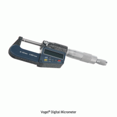 Vogel® Digital Micrometer, 0~25mm, Readability 0.001mmWith 5 Digits LCD Display, mm/inch Changeable, <Germany-made>, 디지털 외측 마이크로미터