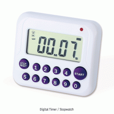 SciLab® Digital Timer, Count-Up/Down, LCD Display, 8×7×h2cmWith 10 Setting Buttons, Alert Function, 디지털 타이머