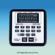 ETL® Digital Multi-function Stopwatch/TimerWith Count-Up/Down, Programmable, 0.01sec~100hr, 다기능 스탑워치/타이머