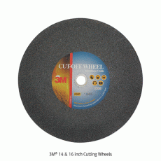 3M® 14 & 16 inch Cutting Wheels, Fast Cutting & Long Life, Durable, Max. RPM 3,850Ideal for Cutting Stainless steel, Ceramic Abrasive Grain Content, 푸른돌 절단석, 14 & 16인치