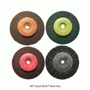 3M® Scotch BriteTM Bevel Disc, Durable, Non-woven Fabric, Grit 120~400, Max. RPM 12,000Ideal for Remove Residue after Welding, Buffing the Surface, 베벨 디스크, 그라인드