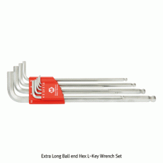9Pcs 엑스트라 롱볼렌치 세트, Extra Long Ball end Hex L-Key Wrench Set / 9Pcs, 1.5~10mm