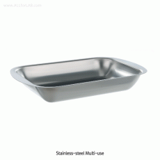 Bochem® High-grade Stainless-steel Multi-use Tray, with Rim, Finished SurfaceMade of Non-magnetic 18/10 Stainless-steel, 고품질 다용도 스텐 증발접시/트레이