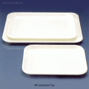 VITLAB® MF White Instrument Tray / Pan, Microwaveable, 17mm-heightWith Smooth Surface and Flat Bottom, -80℃+120℃, <Germany-made>, 백색 멜라민 팬 / 트레이