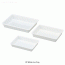 PP White Uni-Tray, 2.8~7.3 Lit, -10℃+125/140℃ StableMulti-use, White, Autoclavable, PP 만능 밧트/트레이