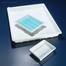 Azlon® PVC White Tray, with Pouring Lip & Ribbed Base 3~26 LitIdeal for Photographic, -20℃+80℃, PVC 트레이
